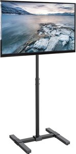 VIVO Tragbarer TV Bodenständer für 13-50" Bildschirme (schwarz, STAND-TV07)
