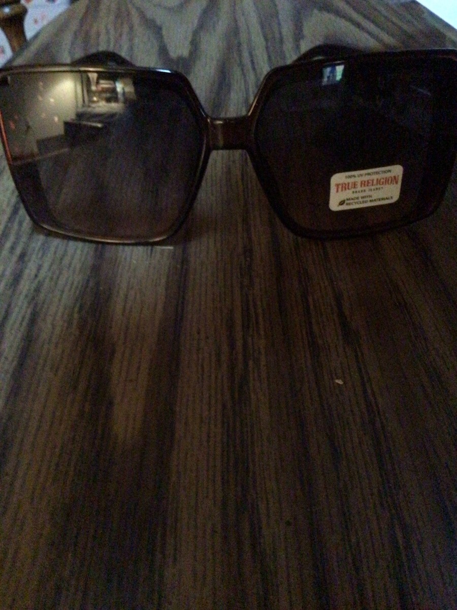 New Original TRUE RELIGION Square Oversized Sunglasses Rhinestone Tortoise Shell True Religion Womens Oversized Tortoise | Mercari main image 3