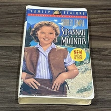 1994 Release Shirley Temple Susannah Of The Mounties VHS Sealed Clamshell Case