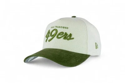 New Era San Francisco 49ers Retro Cord A-Frame Cap / Silber Khaki / UVP 39£