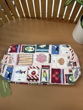 Vera Bradley Quilted Floral Makeup Bag Multicolor Fabric Zipper Case