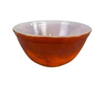 Vintage Pyrex 402 Nesting Mixing Bowl 1.5 QT Orange Discolored