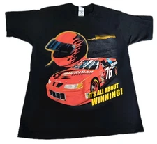 Vtg Michigan Speedway Nascar Tee Shirt "It's All About Winning" Double Sided L