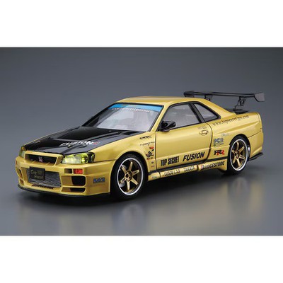Tuned Car No.15 1/24 Top Secret Bnr34 Skyline Gt-R '99 Nissan Assembled Plastic