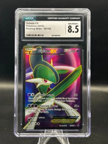 GALLADE EX ROARING SKIES #99 TEXTURED HOLO CGC 8.5 / PSA 9 REGRADE