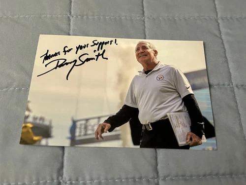Pittsburgh Steelers DANNY SMITH Signed 4x6 Photo NFL FOOTBALL AUTOGRAPH 1B