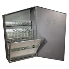 Huot 11150 Drill Bit Case, Jobber Length, Steel