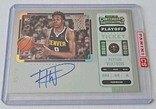 Panini Contenders Peyton Watson RC-Playoff Silver Ticket On Card Autograph 05/99
