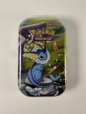 Pokemon Prismatic Evolutions 1 Mini Tin Vaporeon New Sealed