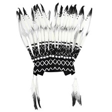 Chief Indian Hat Feather Headdress Costume Accessories Headwear for Halloween