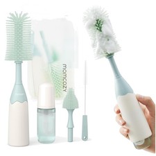 Revolutionary Baby Bottle Brush with Press-to-Foam Design: New Parent Must-Have