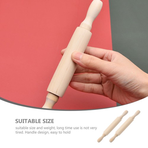 2Pcs Small Wooden Clay Rolling Pin Wooden Rolling Pin Children Rolling Pin - Picture 10 of 12