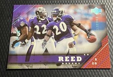 2005 Ed Reed Ravens 7/10 Upper Deck Exclusives Silver Parallel Card #13
