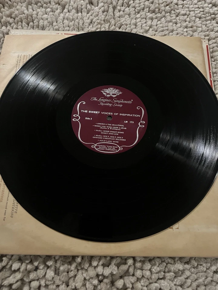 The Longines Symphonette Sweet Voices Of Inspiration Choir 12" Vinyl LP G+/VG+ Foto 3 de 3