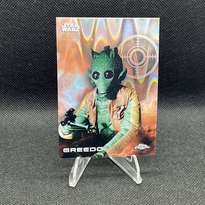 2025 Topps Chrome Star Wars GREEDO Raywave Refractor #54 New Hope
