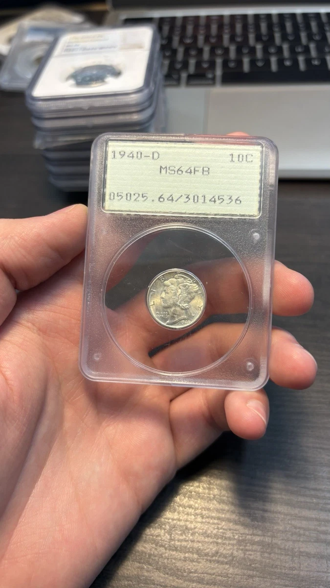 MS 64 Graded 1940 Year Mercury Dimes (1916-1945) for sale | eBay