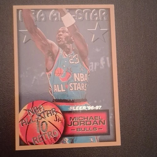Fleer 1996-97 NBA All-Star Retro #282 Michael Jordan Bulls Basketball Card
