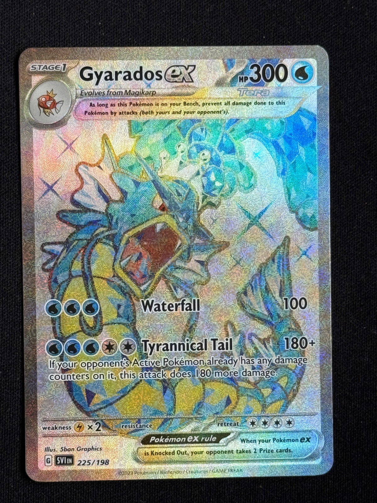 Gyarados ex 225/198 ULTRA RARE Holo Scarlet & Violet Pokemon NM