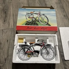VTG Schwinn Black Phantom 1:6 Scale DieCast Model Bicycle 1990 Xonex W/Box & COA