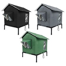Outdoor Cat House Stray Cat Shelter Portable Insulated Warm Cats Tent Kitty