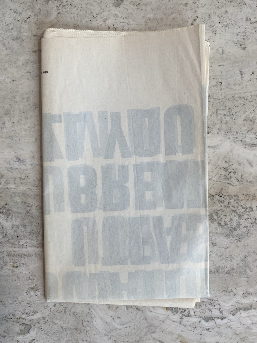 Helmut Lang Jenny Holzer 2000 Art Newspaper Poster Fragrance