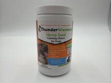 Thunder Wunders Calming Dog Chews Hemp Seed 60 soft chews Exp 06/26