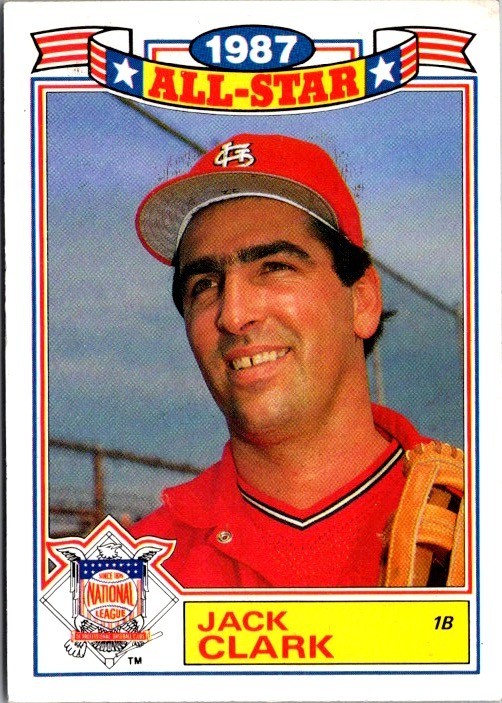 1988 Topps #13 Jack Clark Glossy All-Stars
