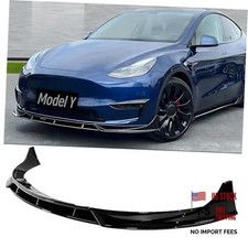 Front Bumper Lip Splitter Spoiler Compatible with Tesla Model Y 2020 2021 2022