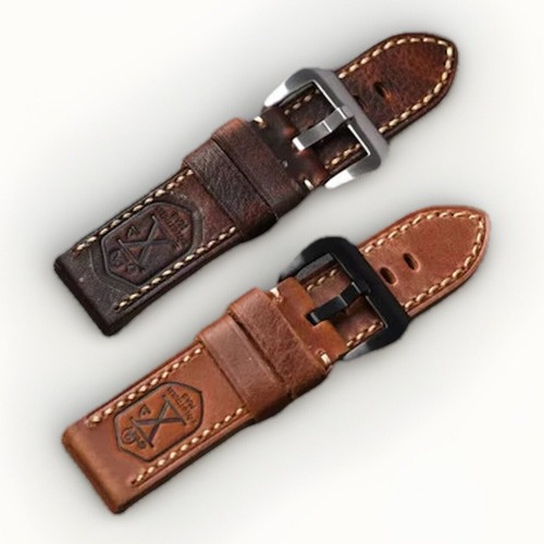 19mm Premium Suede watch strap Black / suède horloge band zwart met