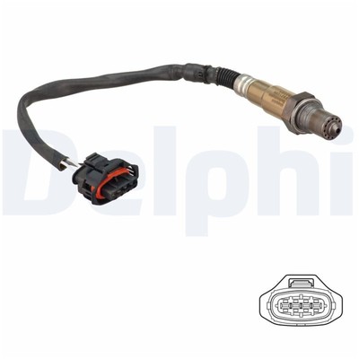 Delphi Lambdasonde nach Katalysator für Opel Astra H Zafira B 1,6