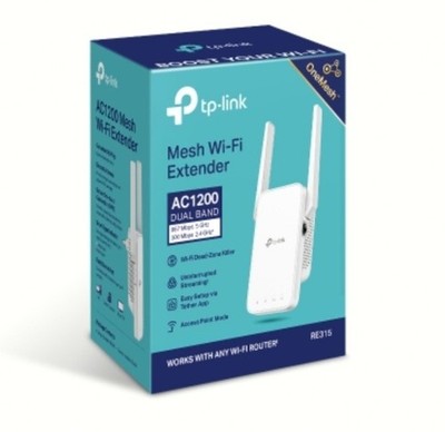 TP-Link RE315 AC1200 Mesh Wi-Fi Range Extender Dual Band Wi-Fi Dead-Zone Killer