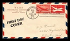 DR JIM STAMPS US COVER AIR MAIL 5C POSTAL STATIONERY FIRST DAY ISSUE COMBO