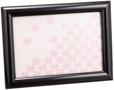 Wooden Puzzle Frame Natural Panel Black 10  14.7cm NN001-K