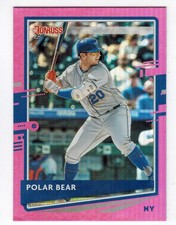 PETE ALONSO 2020 Donruss #204 Nickname Variation (Polar Bear) - PINK HOLO