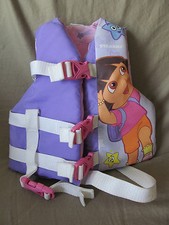 Dora the Explorer Stearns Ski Vest Life Jacket Weight 30-50 lb Purple Child Size