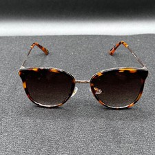Nine West Women's Sunglasses Cat Eye, Tortoise  Gold Frame, Brown Lenses, NWOT