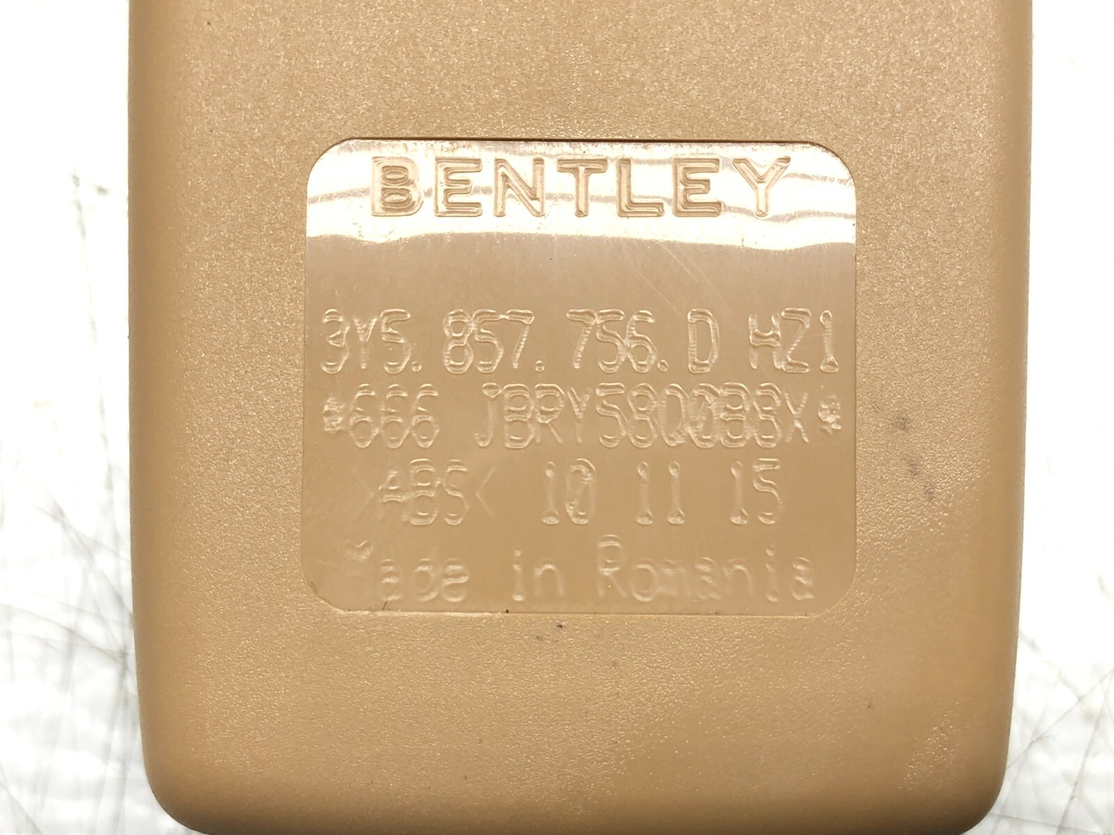 2014-2018 BENTLEY FLYING SPUR RIGHT PASS FRONT SEATBELT BUCKLE OEM #READ NOTES