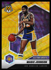 2020-21 Panini Mosaic Gold Wave Prizm #288 All-Time Greats Magic Johnson