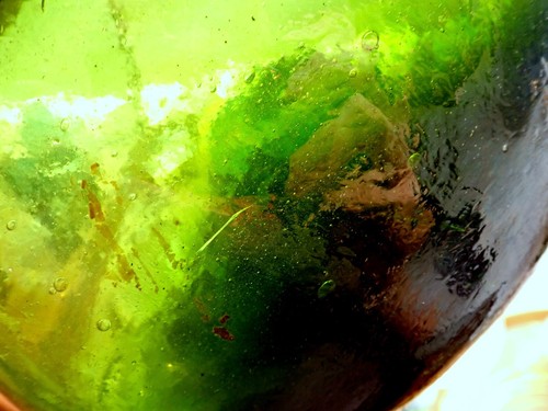Ancien flacon de selle en verre Moyen Orient XIXème ou avant - Photo 7/12