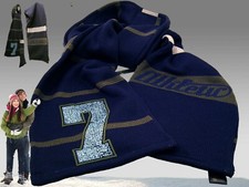 New NIKE Quality Vintage VARSITY College Scarf Navy Blue Acrylic