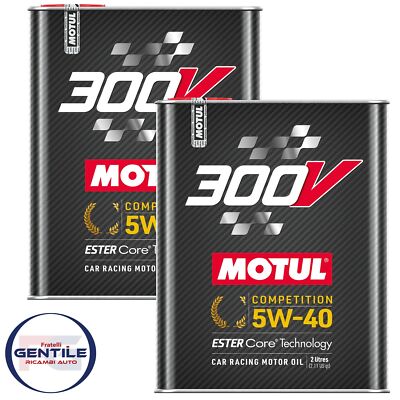 Engine Oil MOTUL 300V 5W40 Power 100% Plastic Racing Motor Oil 4 Liter New