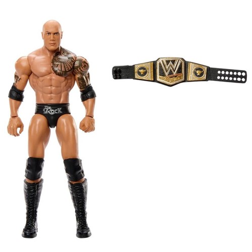 WWE Main Event Champions THE ROCK Action Figure Wrestling Basic 2025 - Foto 2 di 5