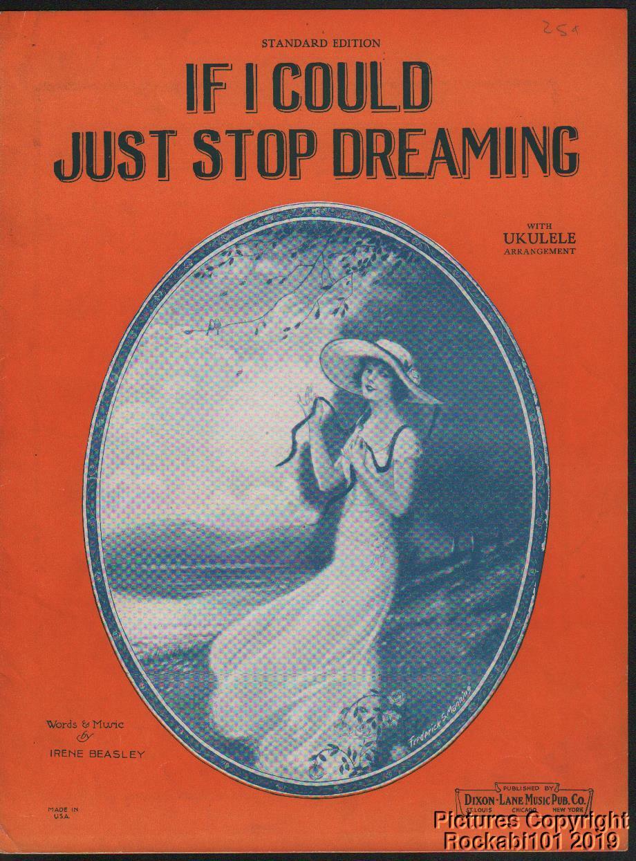 1925 Irene Beasley Sheet Music (If I Could Just Stop Dreaming) | eBay