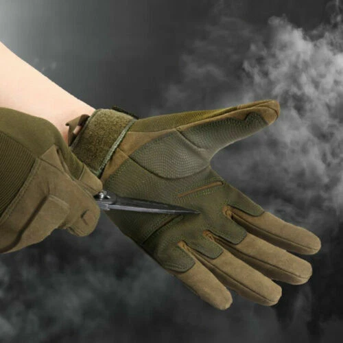 Mens Winter Tactical Warmer Gloves Windproof Military Hunting Full Finger Gloves - Image 3 of 4