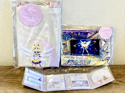 Sailor Moon Cosmos × Tote BAG 3COINS  Aurora pouch Post-it Note Set of 3 Limited