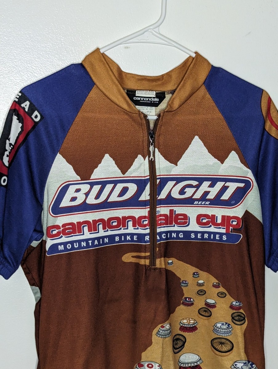 Cannondale Mountain Bike Racing Shirt-BUD LIGHT Size L