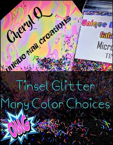 TINSEL~NEW COLORS ADDED~U CHOOSE~Nail•Acrylic•Gel•Body Art•Face•Festival•Crafts - Picture 3 of 47