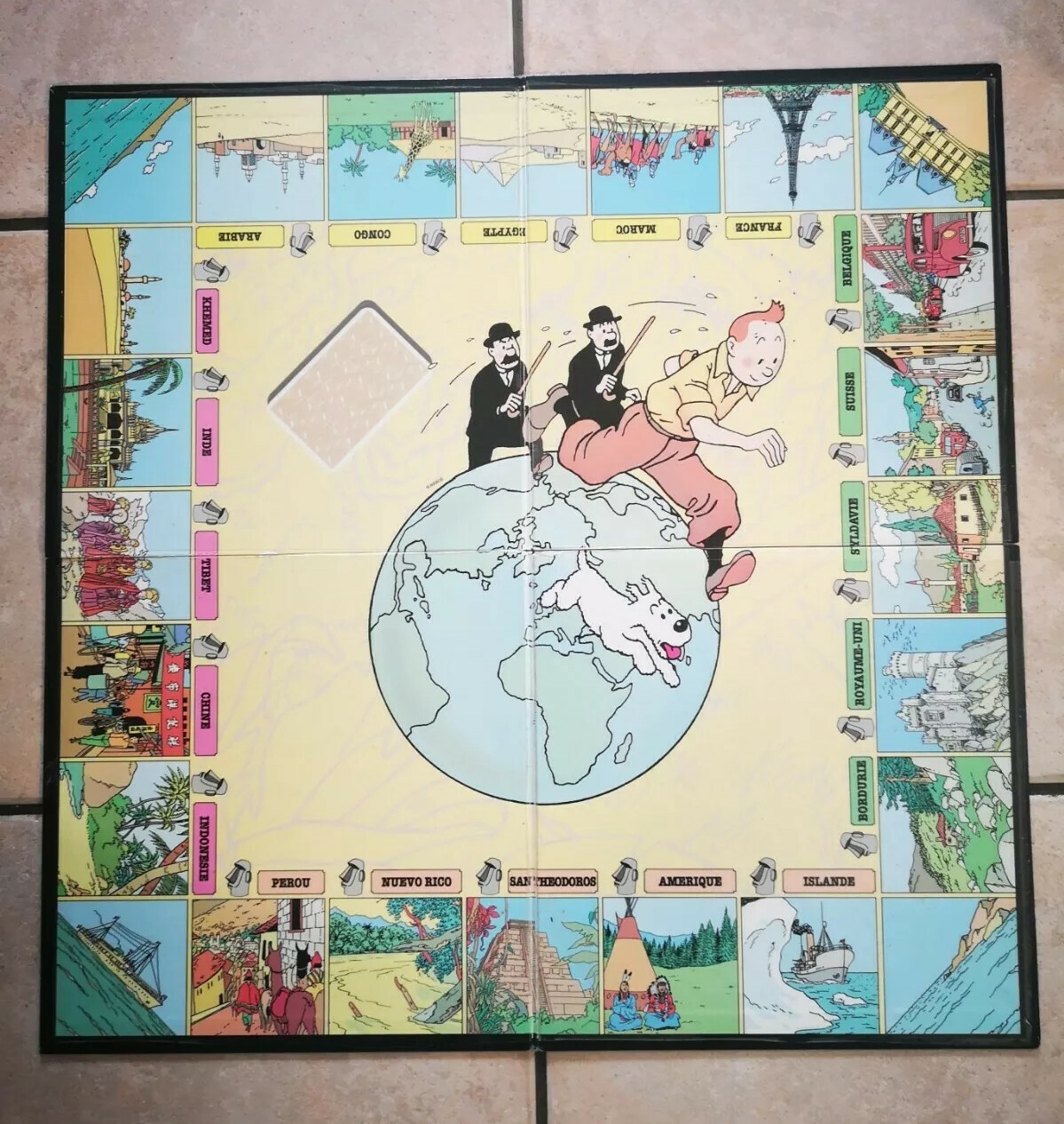 Jeu De Société Tintin – Le Piège Du Totem Dhor – Nathan 1992, Complet Occasion