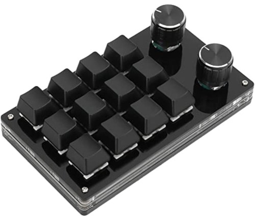 One Handed Programmable Mechanical Keyboard 12 Keys RGB Programmable Macro Key