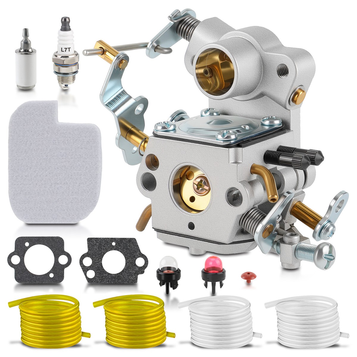 For Poulan Pro PP4218AVX 18'' 42cc Carburetor carb Kit with
